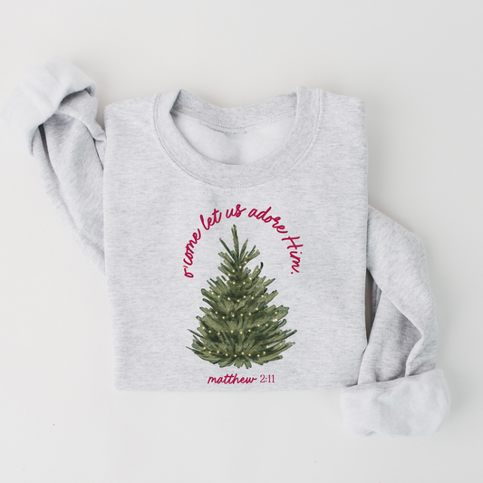 O' Come Let Us Adore Him Pullover