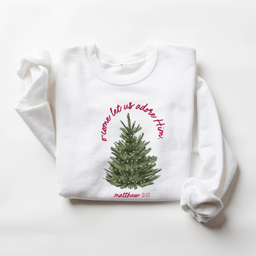 O' Come Let Us Adore Him Pullover