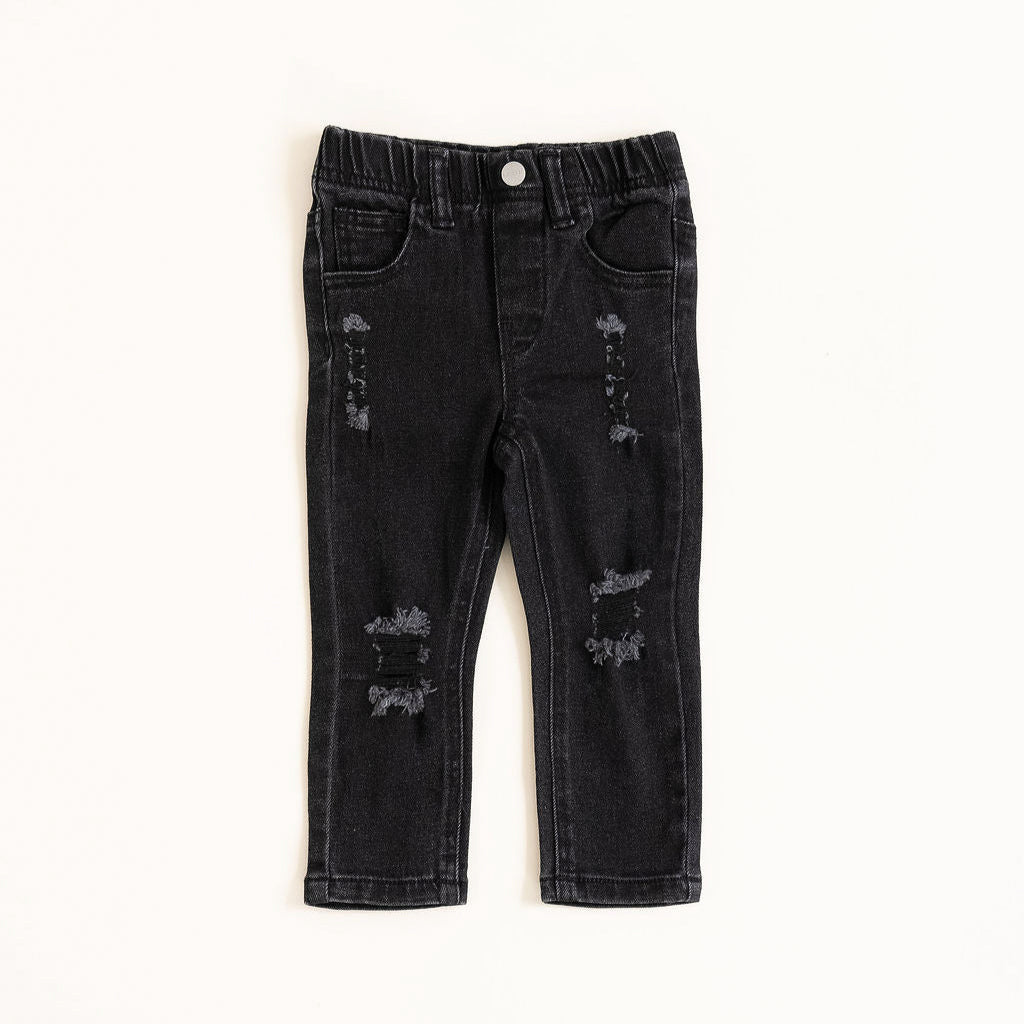 DISTRESSED JEANS - ONYX WASH