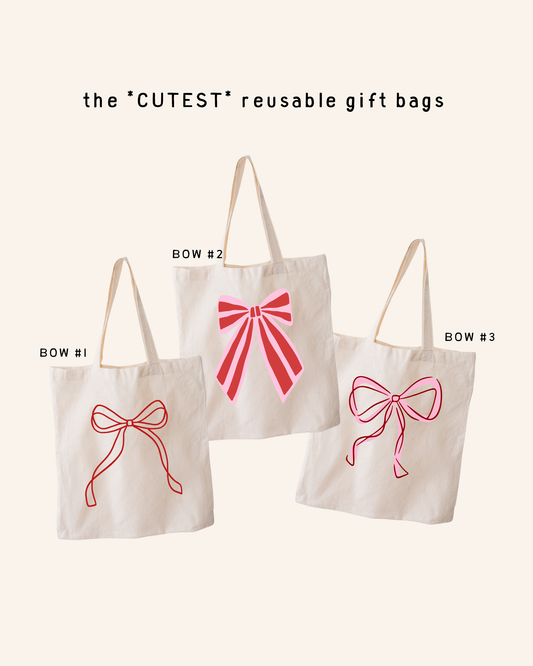 the *CUTEST* reusable gift bags!