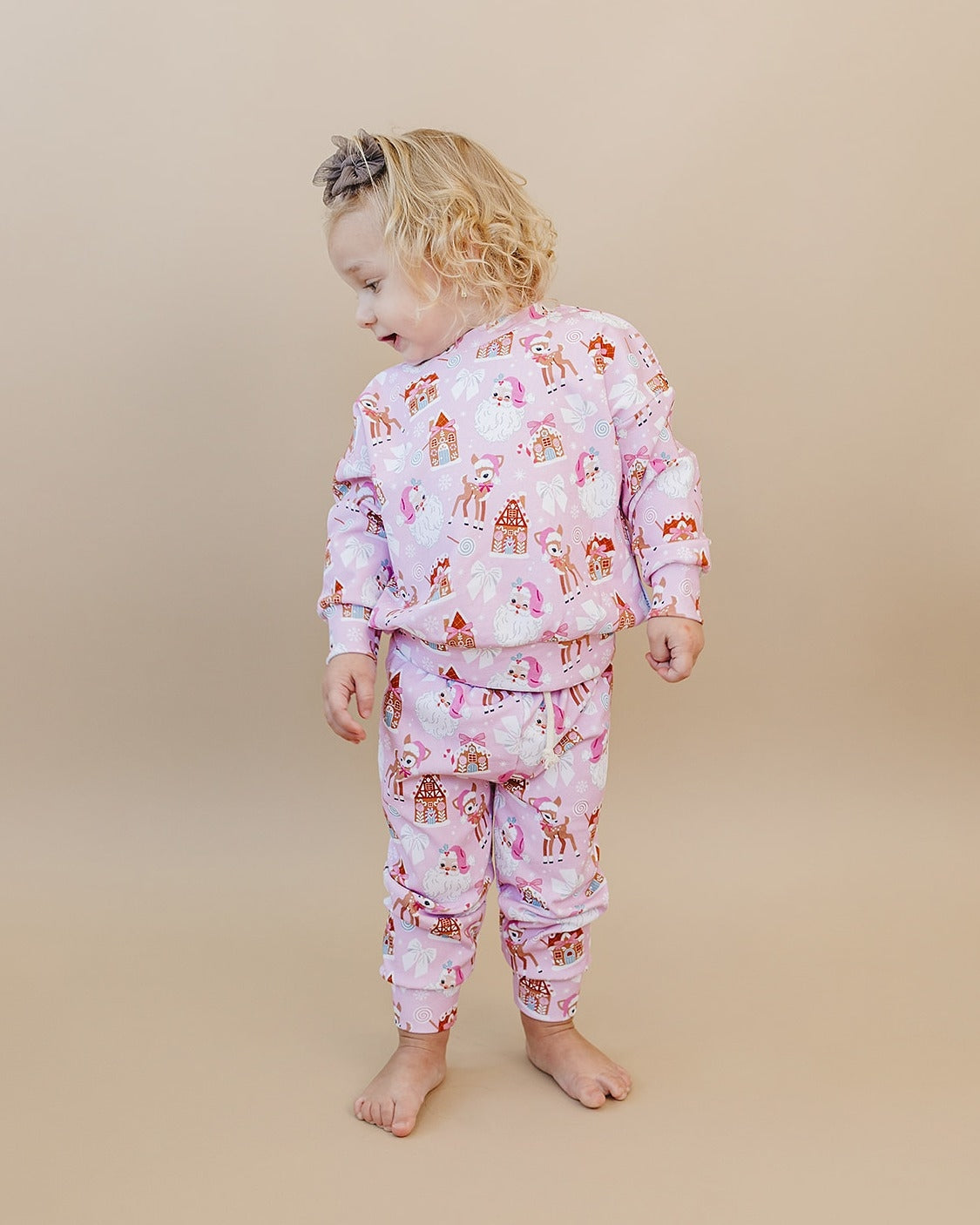 Jogger Set | Pink Christmas