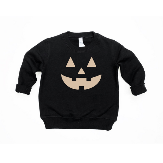 Neutral Jack-O-Lantern Baby/Kids Pullover