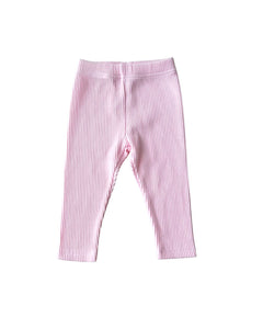 Ribbed Leggings | Pink