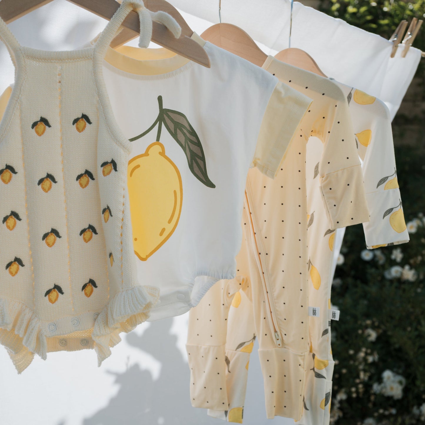 Knit Ruffle Romper | Lemon