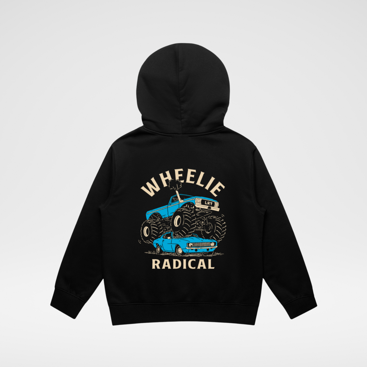 THE WHEELIE RADICAL HOODIE - RECYCLED BLACK