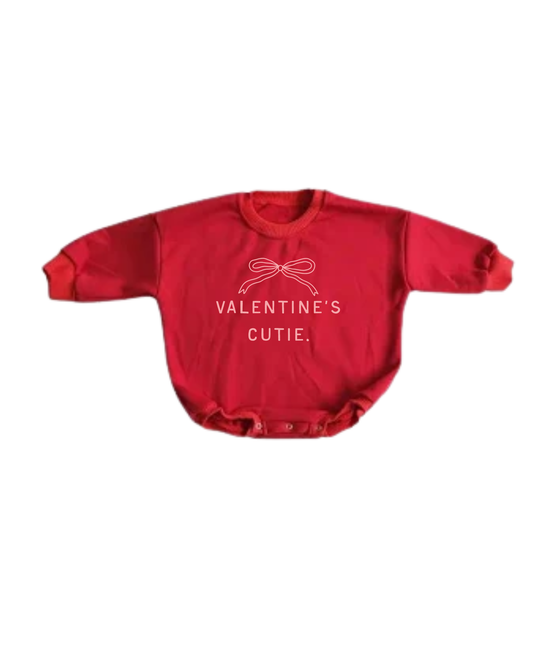 Valentine's Cutie Bubble Romper