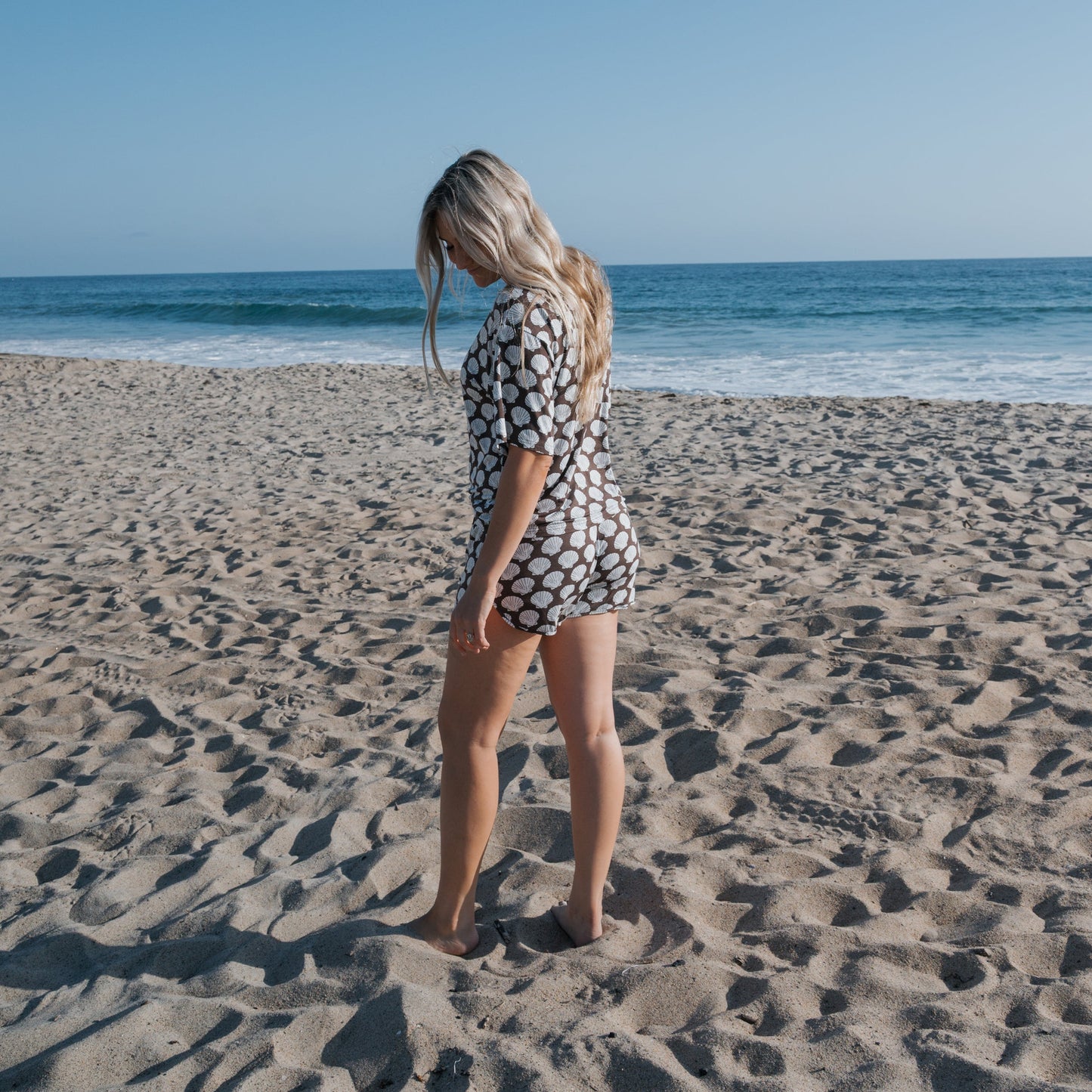 Women's Bamboo Short Set | Seashells