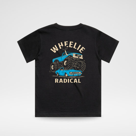WHEELIE RADICAL TEE - BLUE EDITION